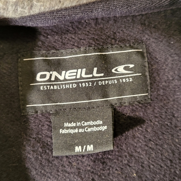 O'NEILL Mens Zip Hoodie Sweater sz m - Picture 12 of 15